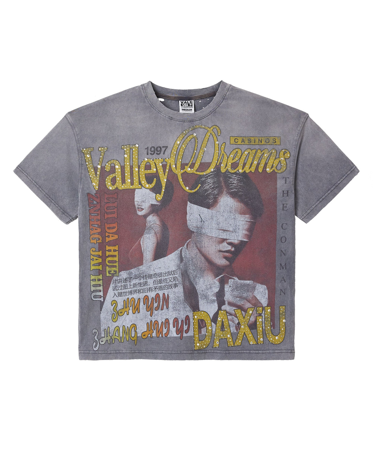 Vale Forever Charcoal Casino Tee 'Grey'