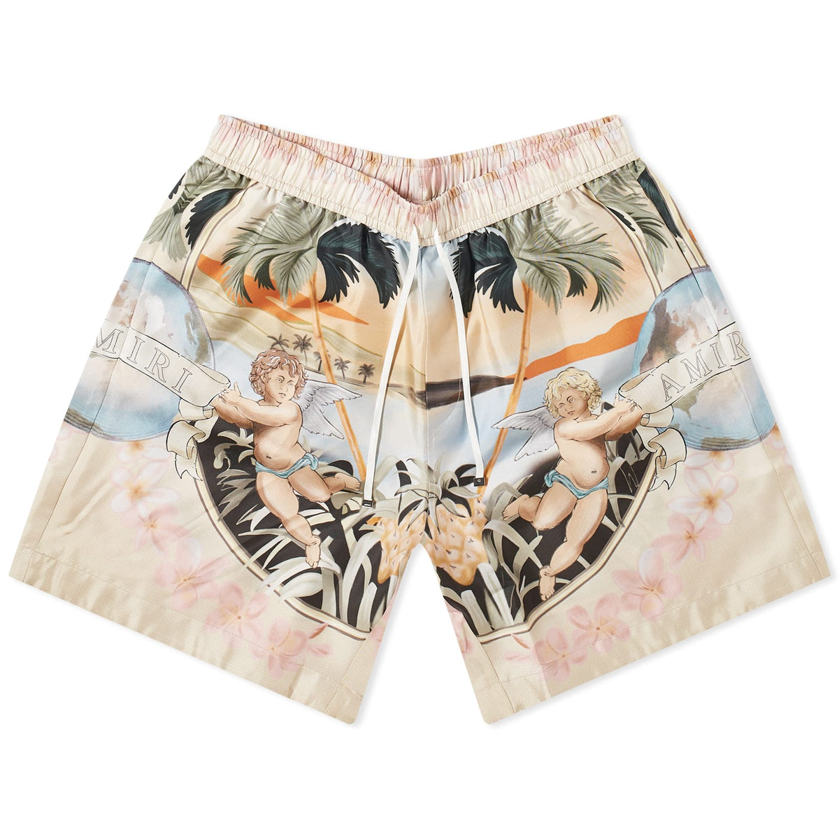 AMIRI Mens Cherub Silk Shorts Multi