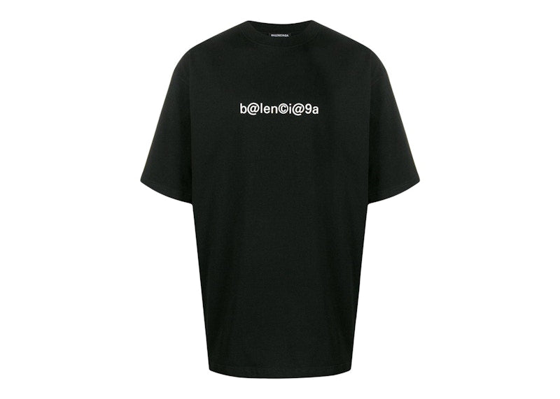 Balenciaga Large Fit Symbols T-Shirt Black