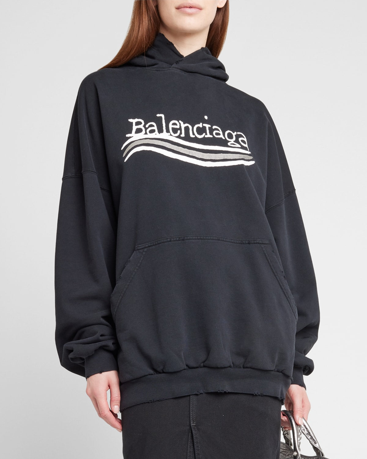Balenciaga Hand-Drawn Political Campaign Oversized Hoodie