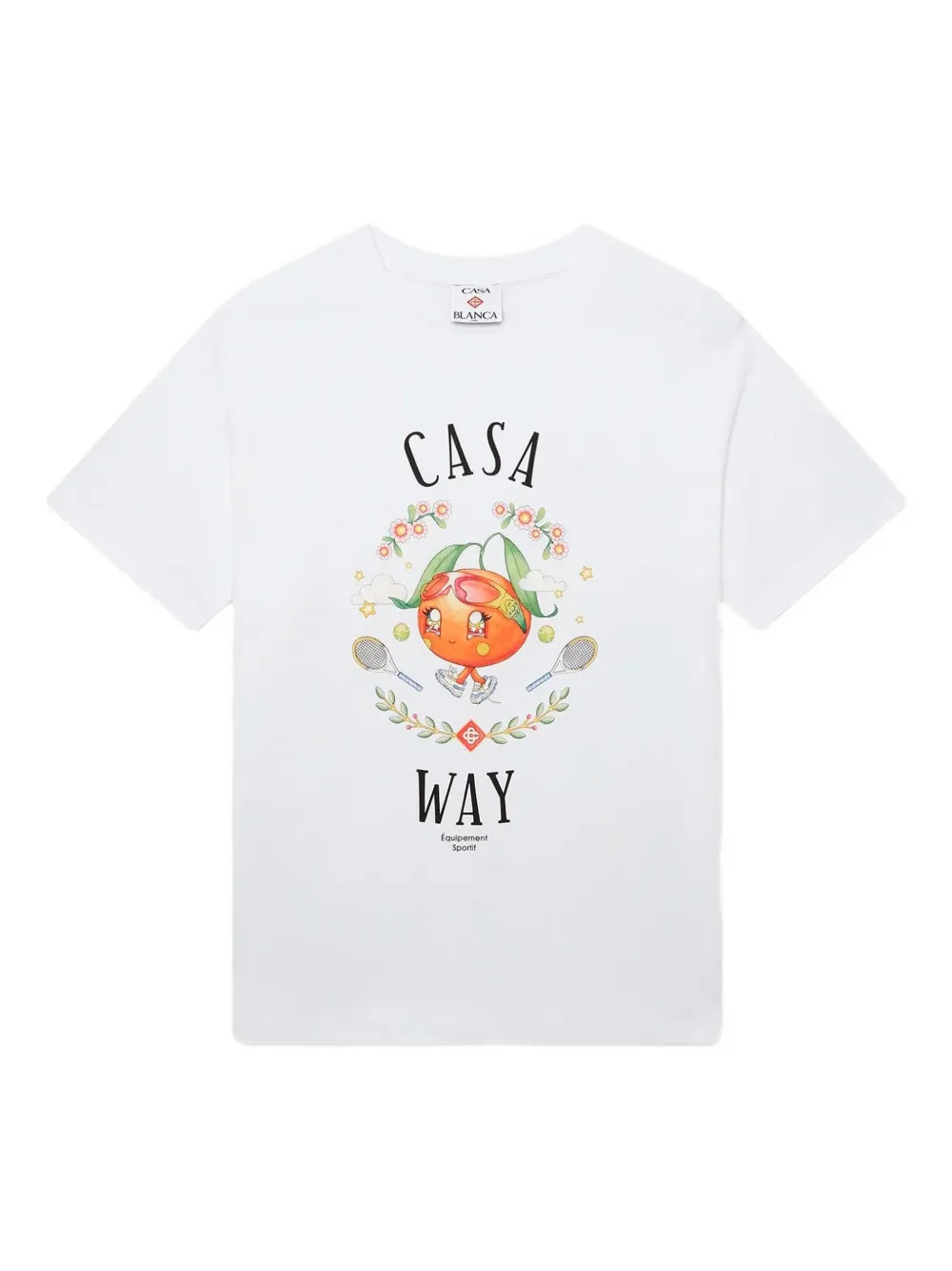 Casablanca Casa Way Orange Mascot Short Sleeve T-Shirt