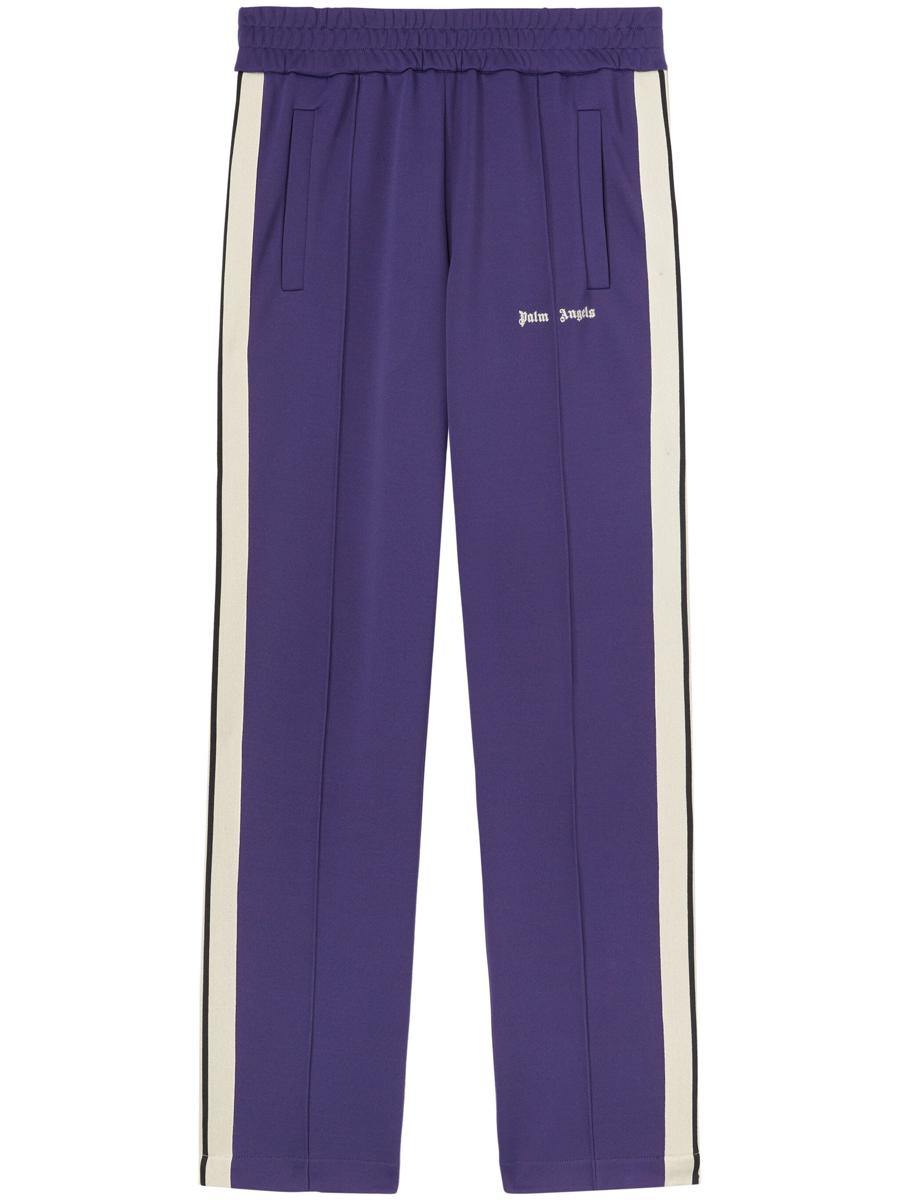 Palm Angels Side Stripe Track Pants Navy Blue/White SS22