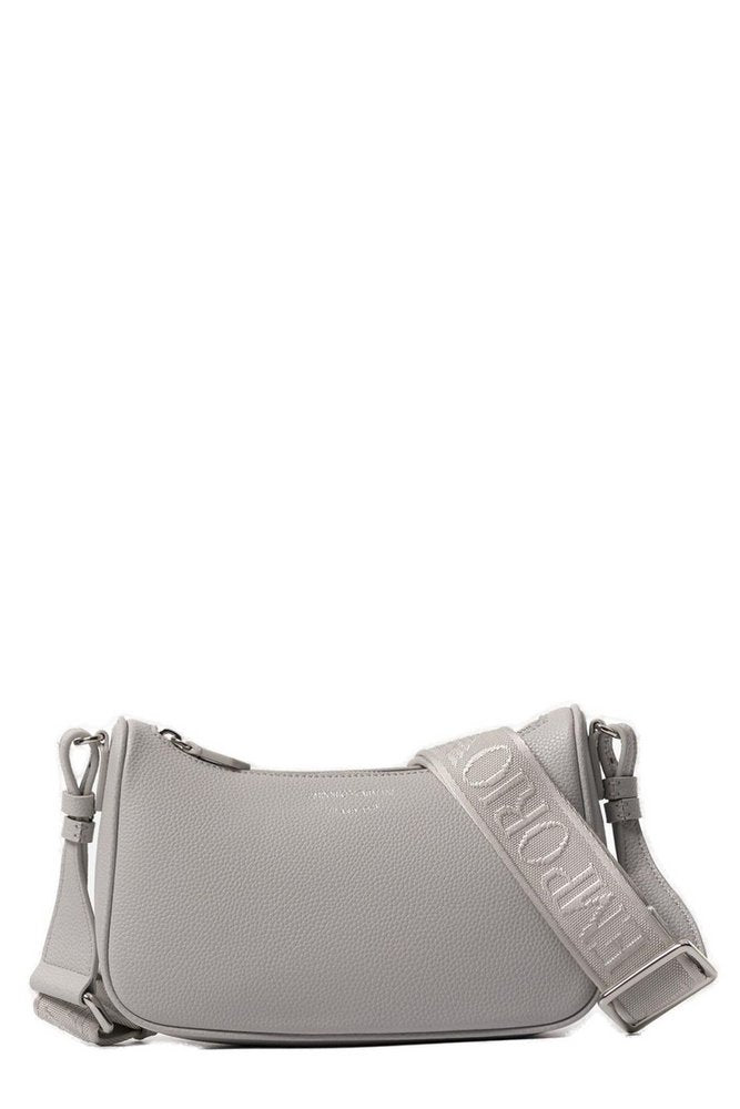 Emporio Armani logo-detail shoulder bag GREY