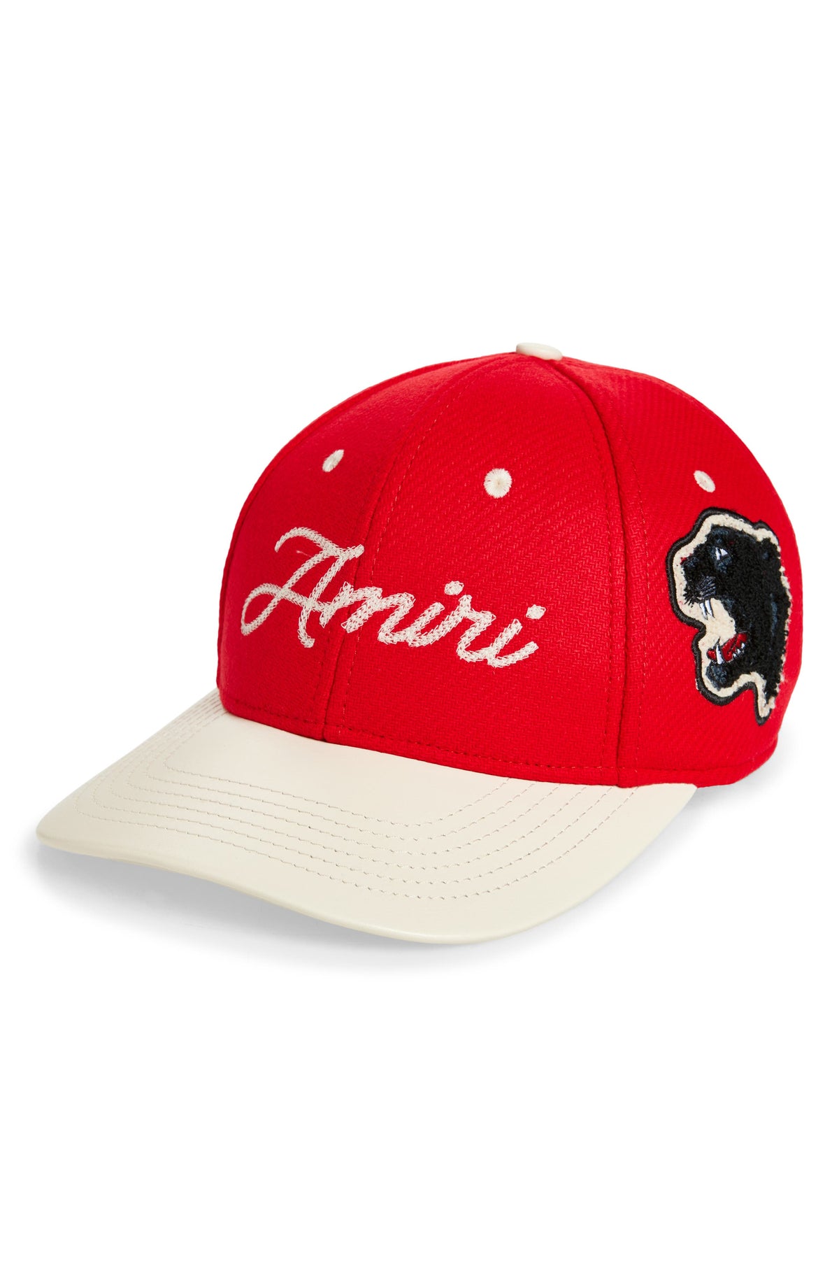 Amiri Logo Panther Two-Tone Baseball Cap
