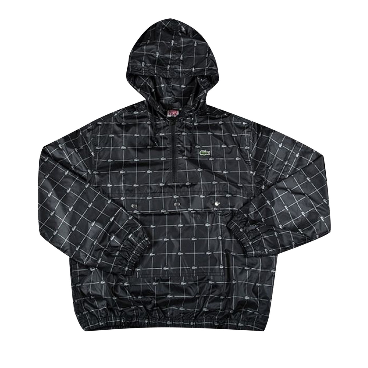 Supreme LACOSTE Reflective Grid Nylon Suit Black