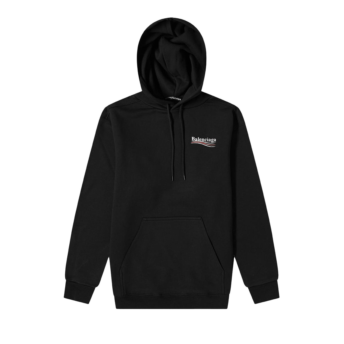 Balenciaga Political Campaign Logo Hoodie Black