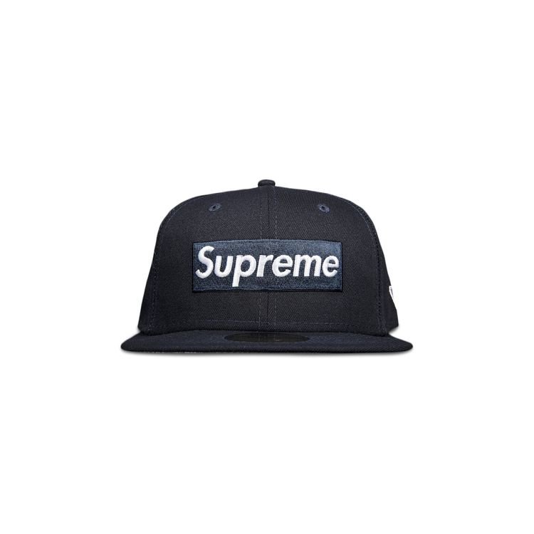 Supreme NY Yankees Box Logo Hat Navy