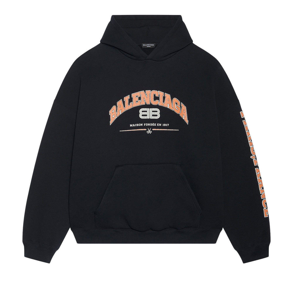 Balenciaga Maison Balenciaga Hoodie Black/Orange/White