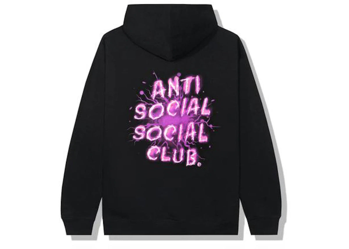 Anti Social Social Club I See Pink Splash Black Hoodie