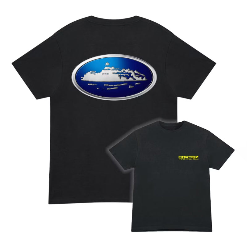 Corteiz Alcatraz World Rally Tee Black