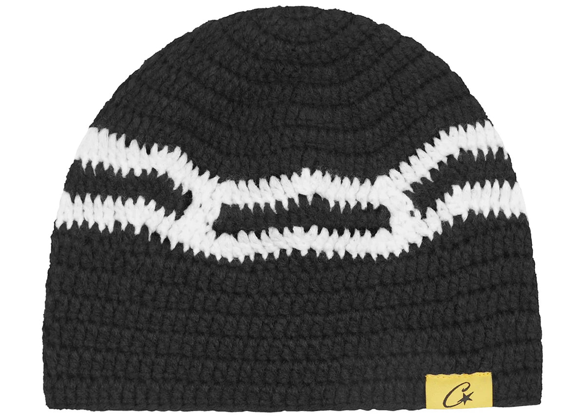 Corteiz Big Crochet Beanie Black