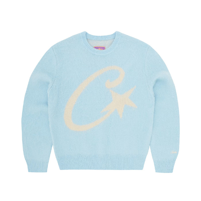 Corteiz C Star Crewneck Light Blue