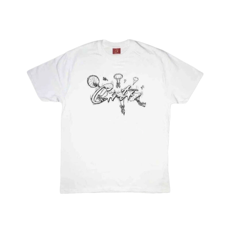 Corteiz Rtw Allstarz Skydiver T-Shirt - White