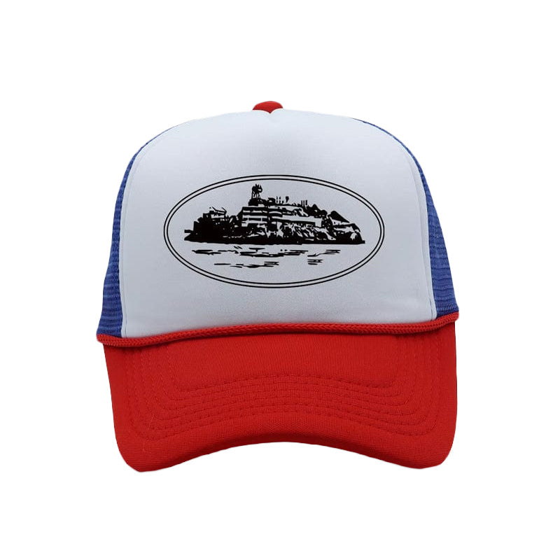 Corteiz Trucker Cap Blue White Red