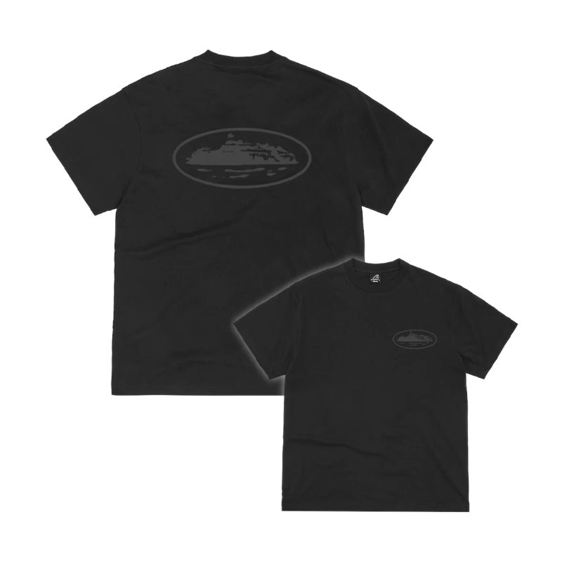 Corteiz OG Island Tee Reflective Black
