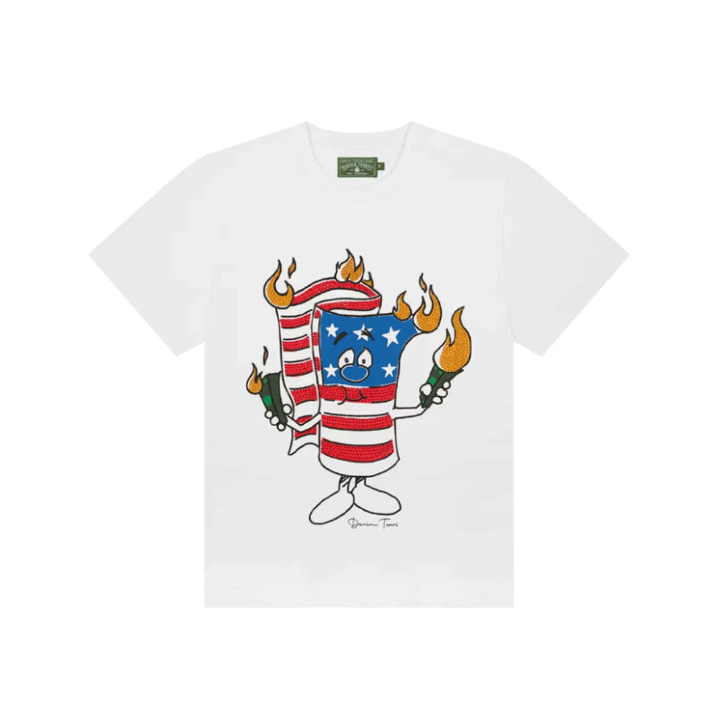 Denim Tears Firecracker Tee White