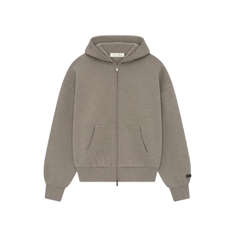 Fear of God Essentials Classic Full Zip-Up Hoodie Homestead Heather