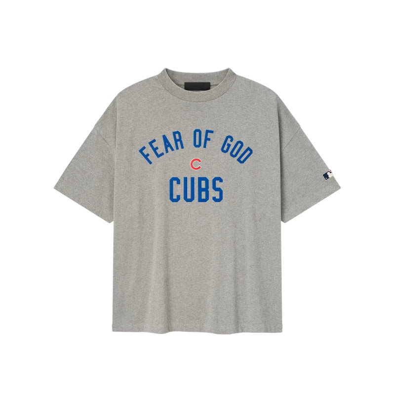 Fear of God Essentials Cubs 90's Tee Concrete Heather