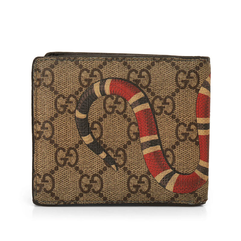 Guccissima Supreme Snake Bifold Wallet