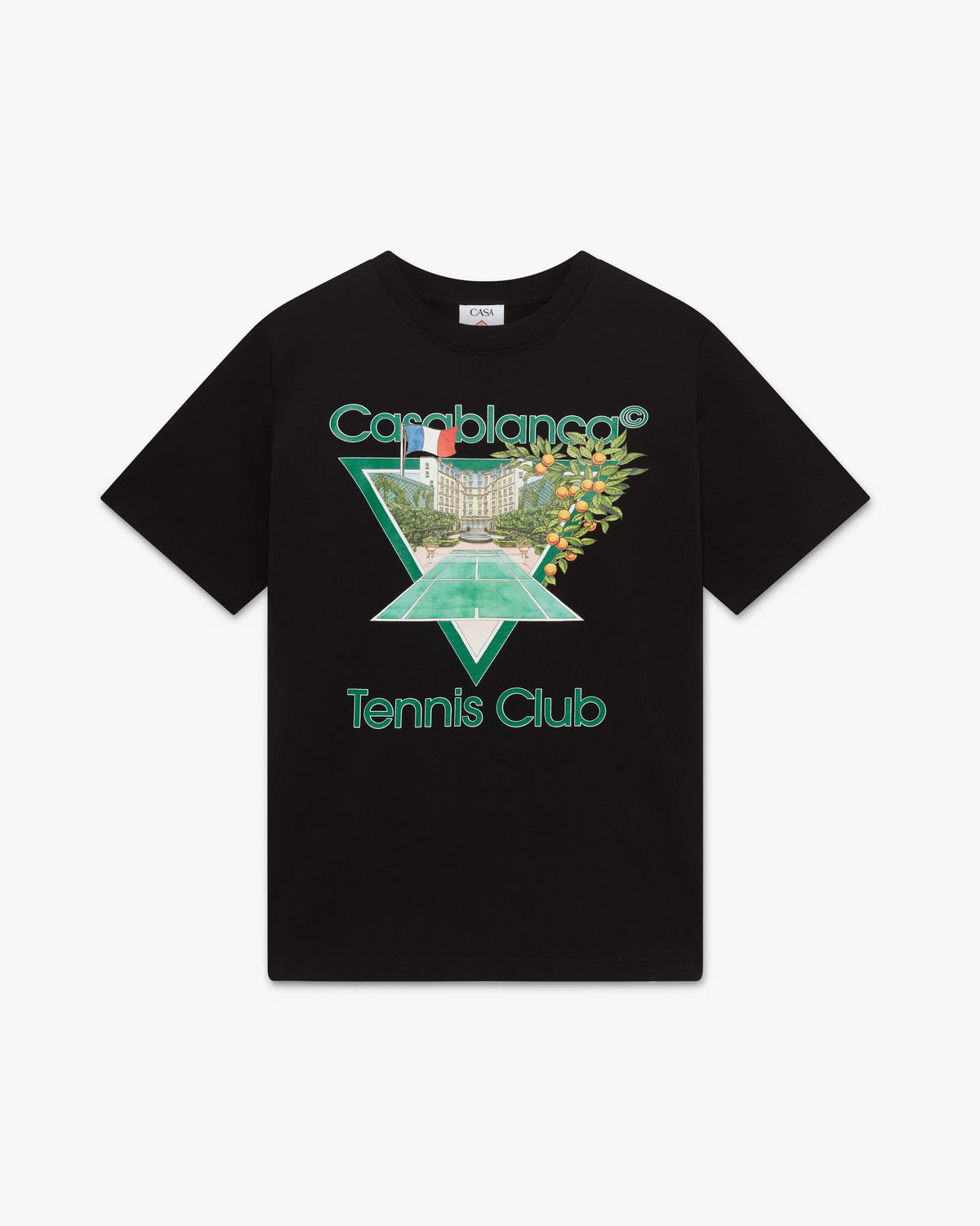 Casablanca Tennis Club Icon Tee Black/Multi