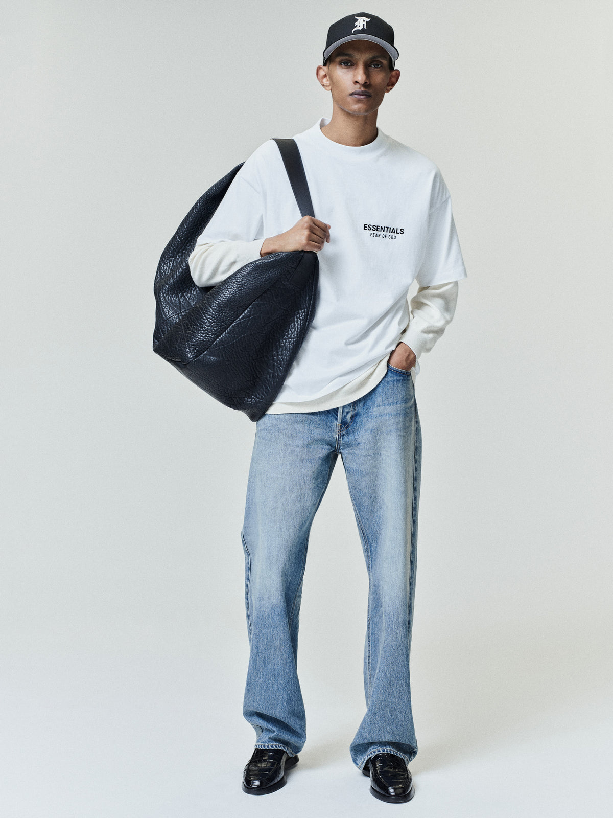Essentials Basic Logo Tee White
