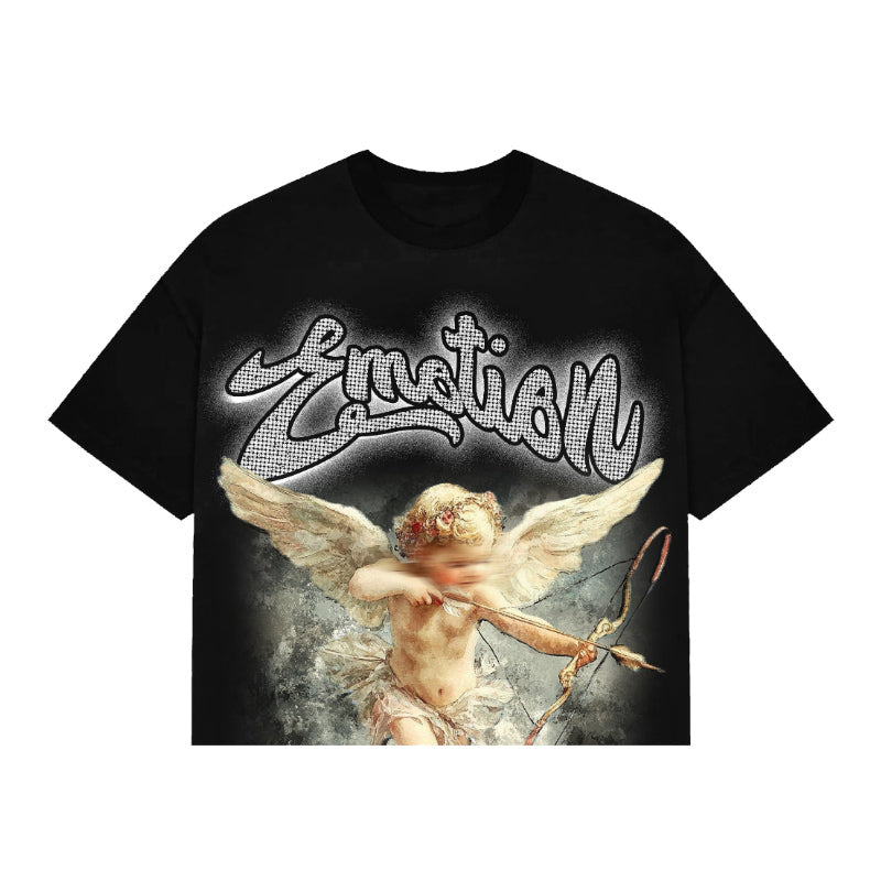 Mixed Emotion Brand Cropped End Shirt