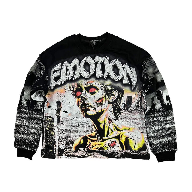 Mixed Emotions Tombstone L/S T-shirt Black
