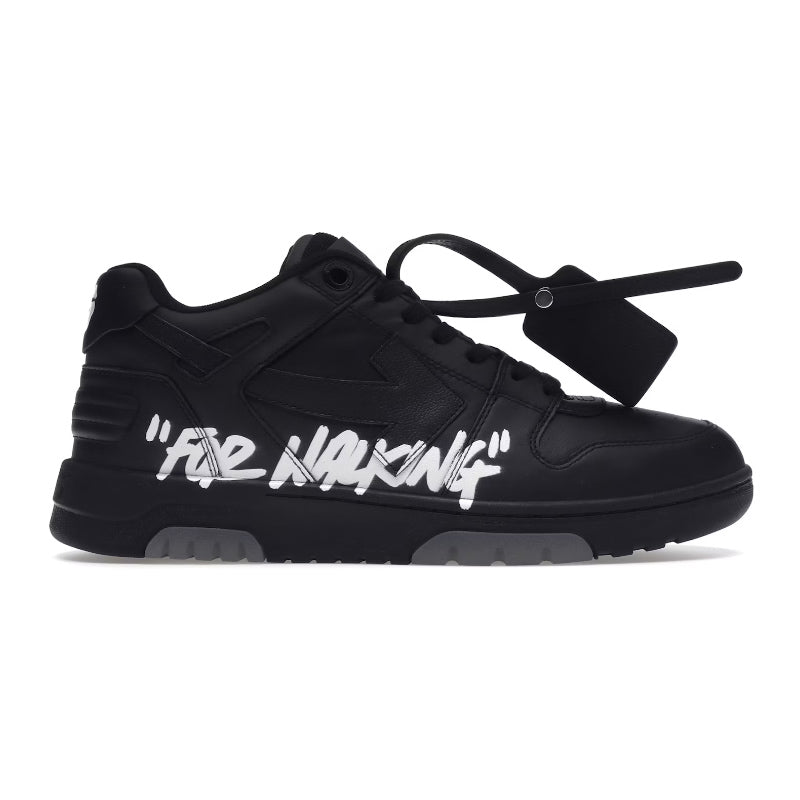 OFF-WHITE Out Of Office OOO Low Tops For Walking White Black