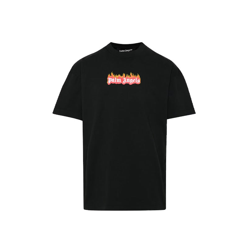 Palm Angels Burning Logo T-shirt Black/Multi
