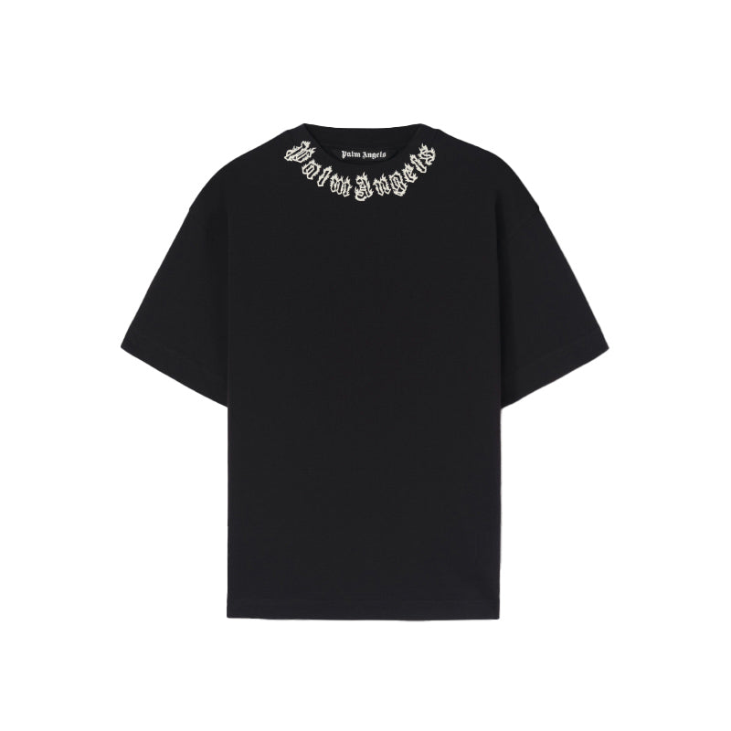 Palm Angels Logo Neck Tee Black