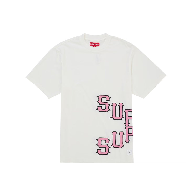 Supreme Cracked Spellout S/S Top White