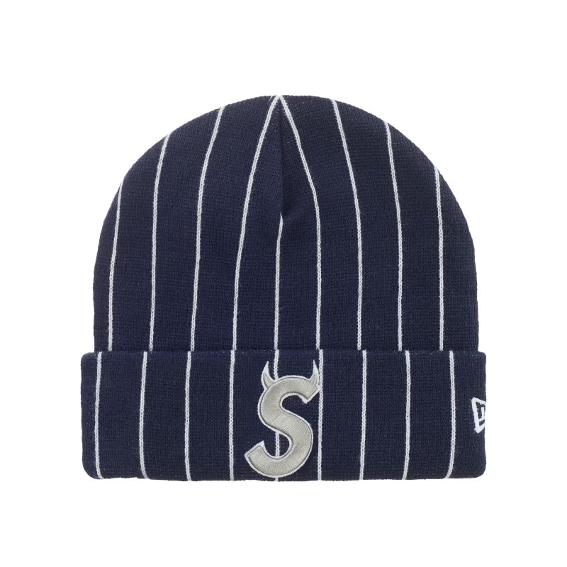 Supreme New Era Devil S Logo Beanie Stripe