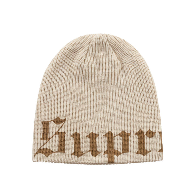 Supreme Old English Printed Beanie (SS26) Brown