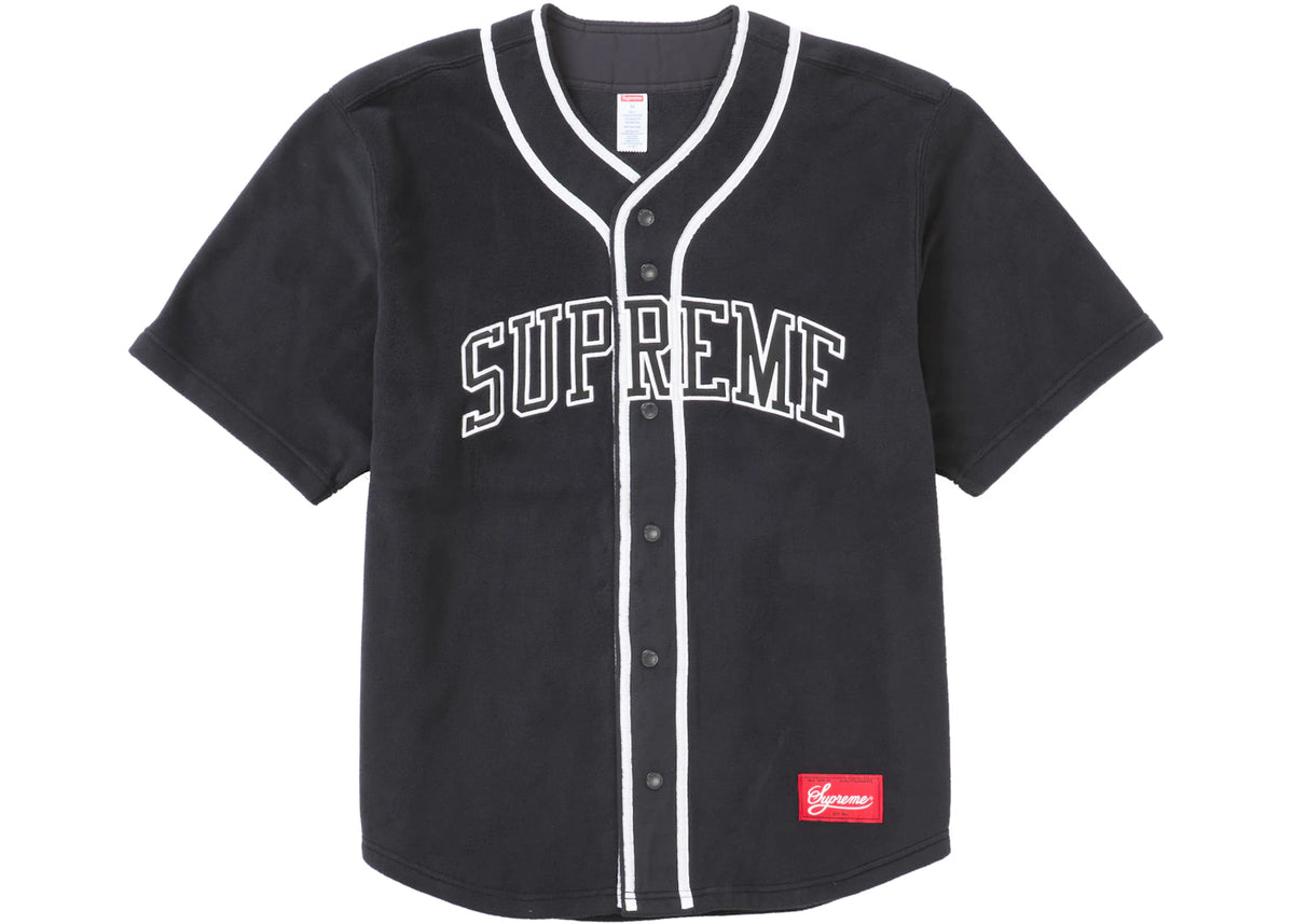 Supreme Polartec Baseball Jersey Black