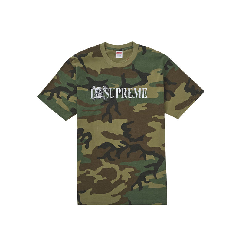Supreme Skull Tee Woodland Camo