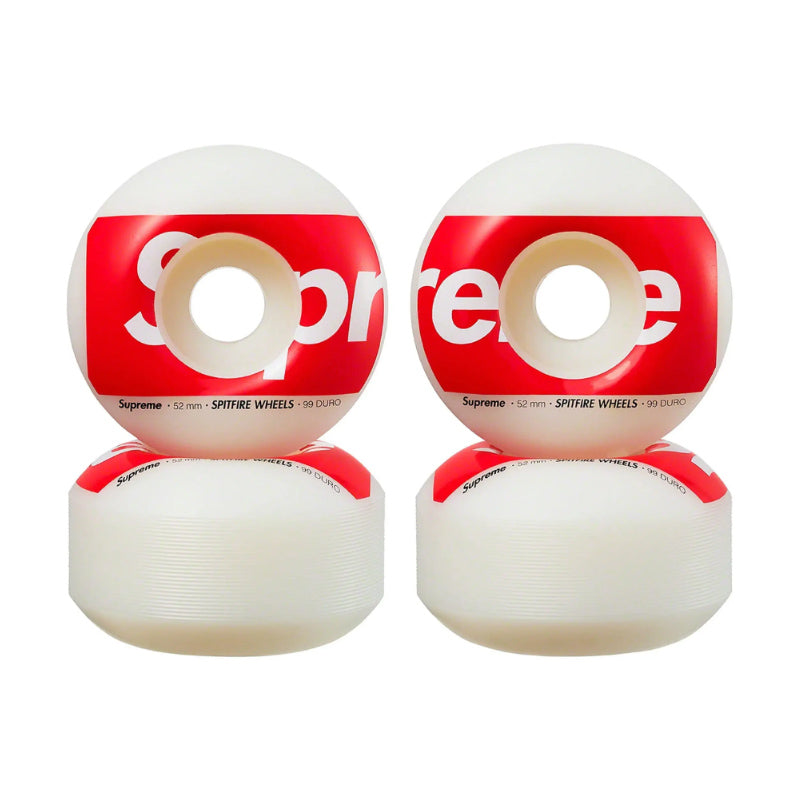 Supreme x Spitfire Shop Logo Wheels White