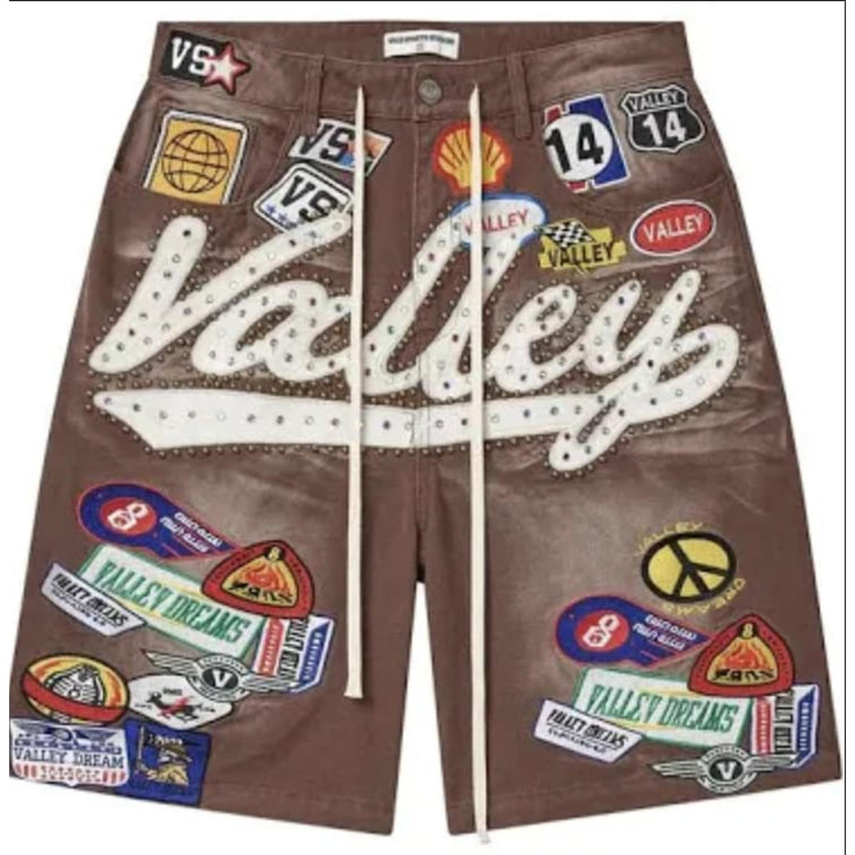 Vale Forever Brown 1980s Jorts 'Red/Wash'