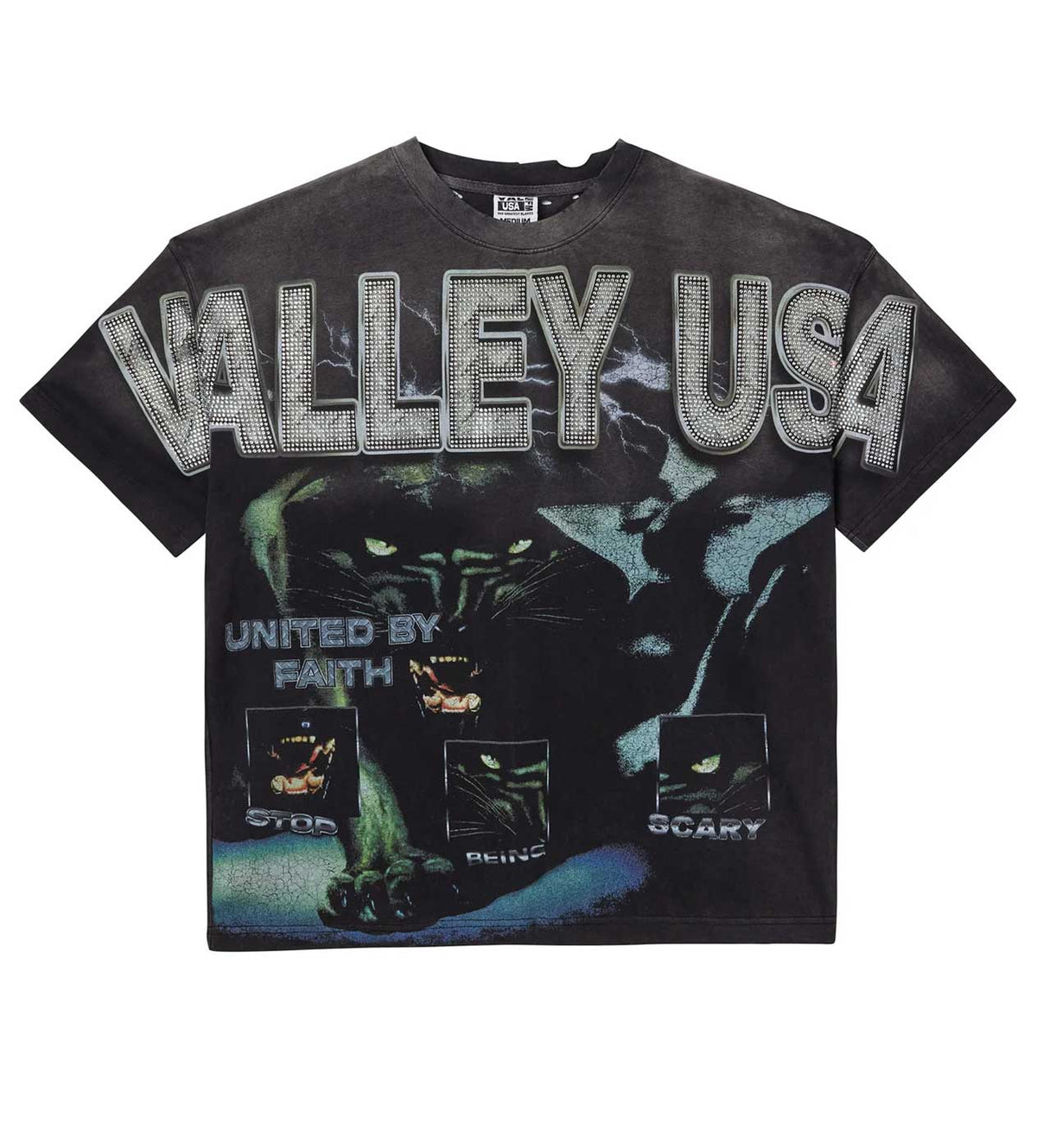 Vale Forever Faith Bling Tee 'Black'