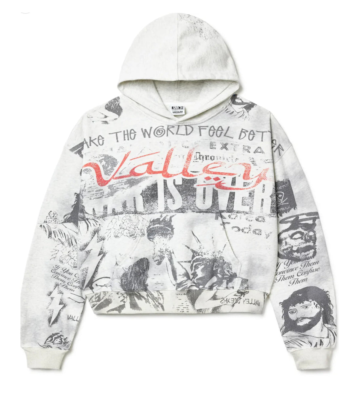 Vale Forever Mural Hoodie 'Grey'