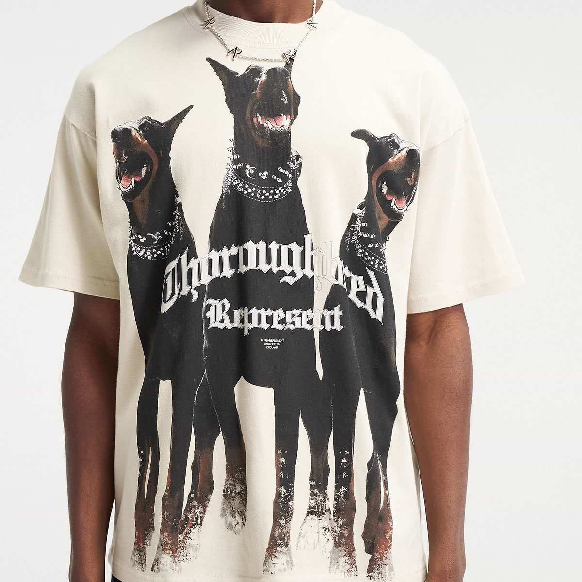 Represent Thoroughbred T-Shirt White Vintage