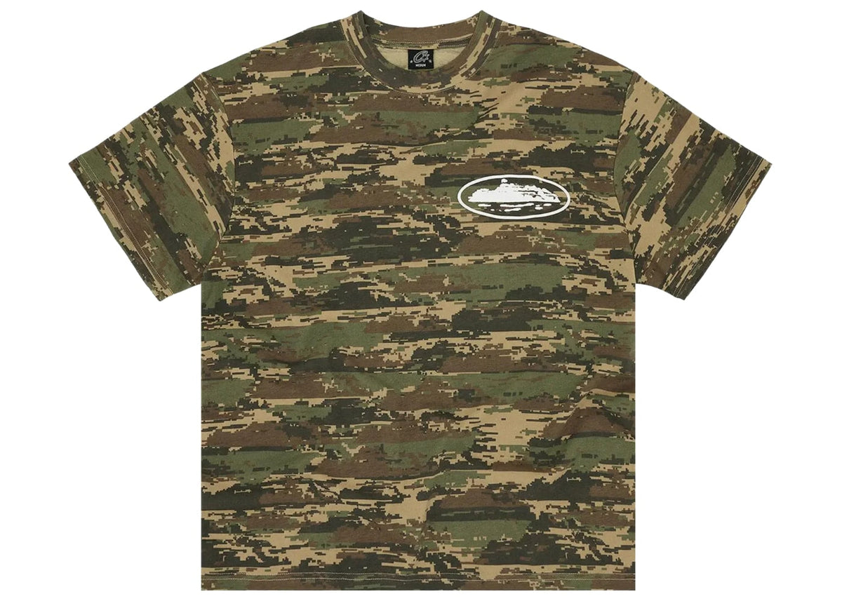 Corteiz Island Puff Print Tee Digi Camo