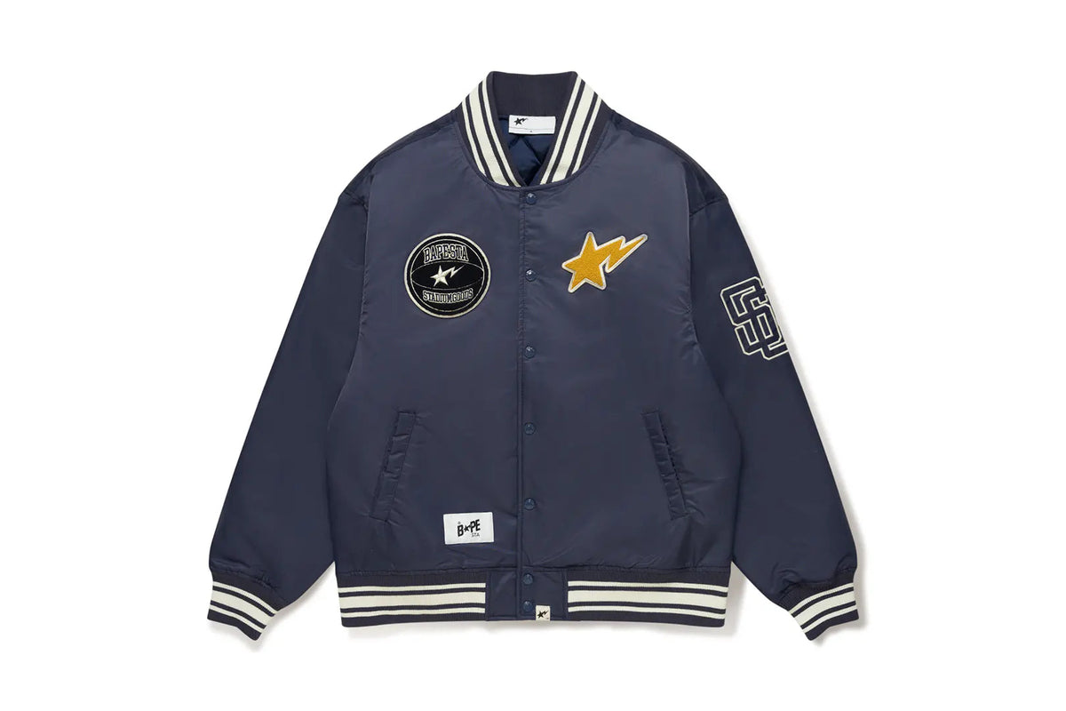 BAPE x Stadium Goods Varsity Jacket Navy