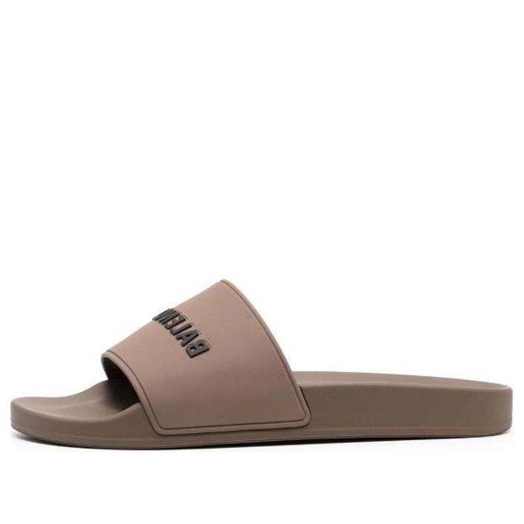 Balenciaga Pool Slides Brown