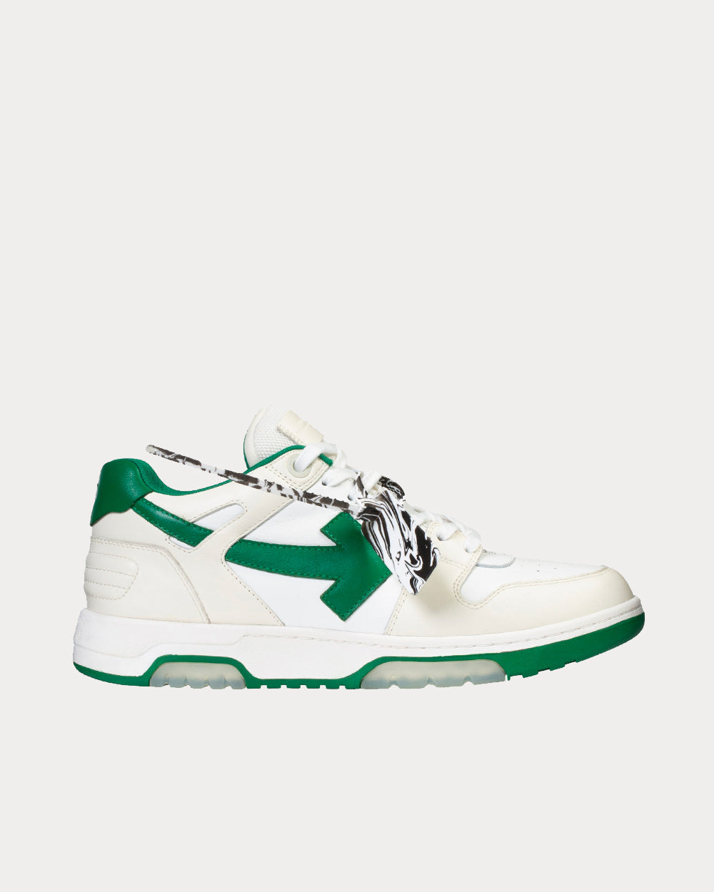OFF-WHITE Out Of Office Low White Green Green Sole