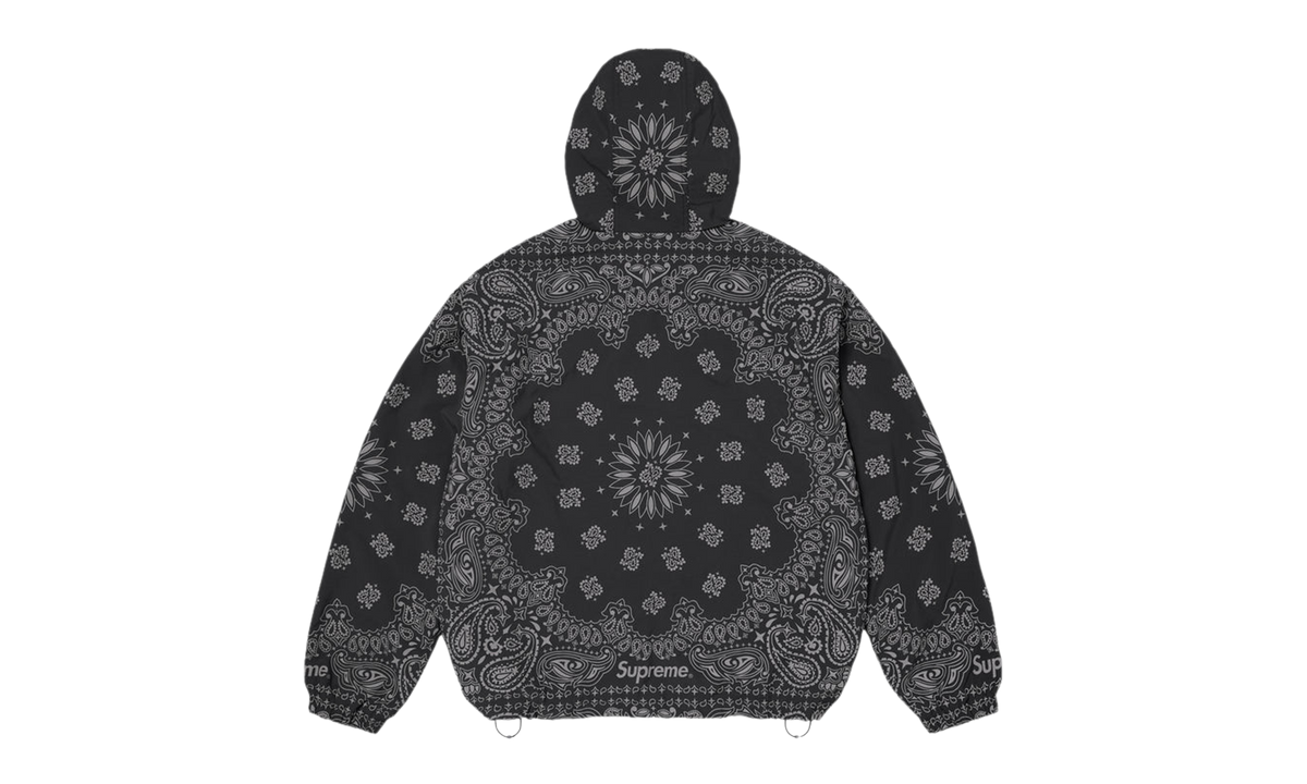 Supreme Reflective Bandana Anorak Black