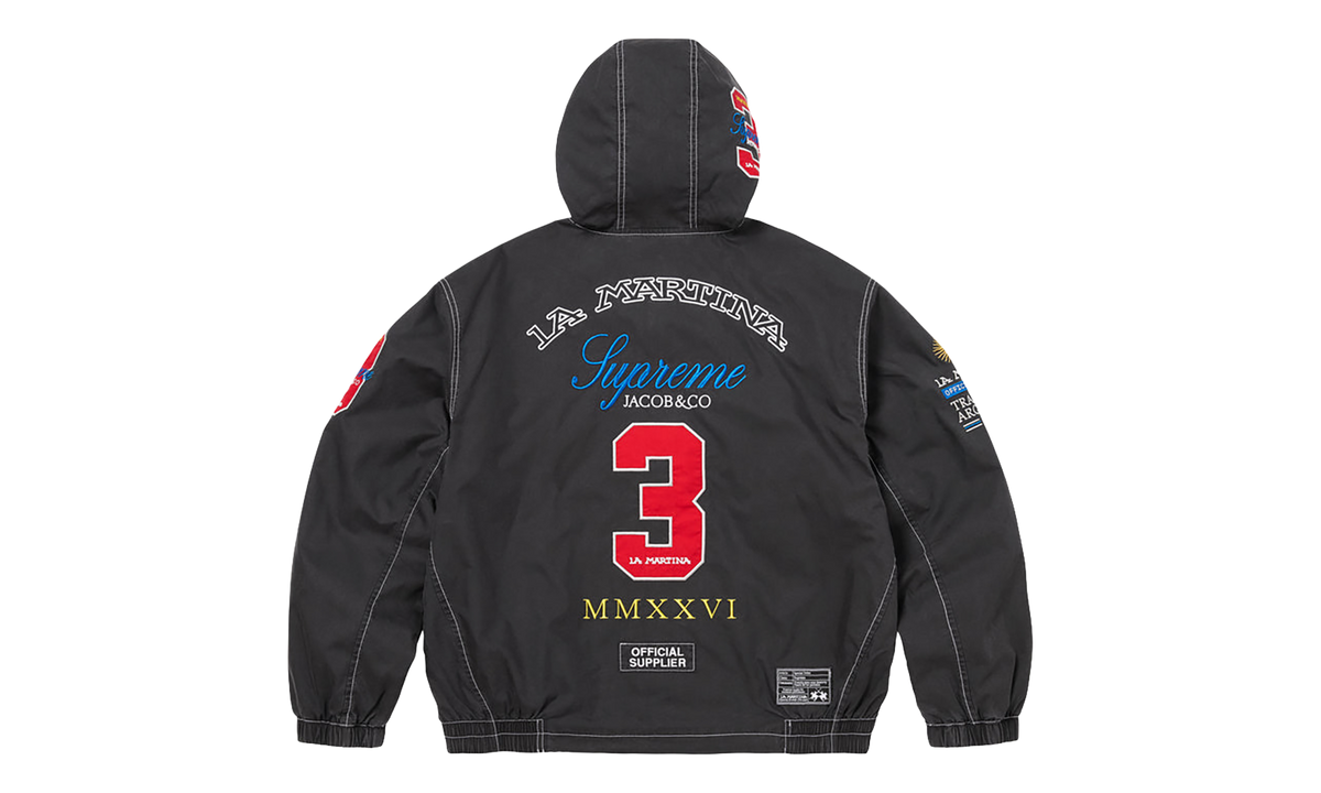 Supreme La Martina Lightweight Hooded Jacket Black